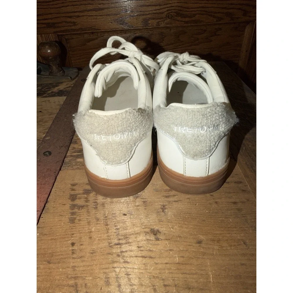 Tretorn Mixed Doubles Women Sneakers White Gum Sole Casual Tennis Shoes Size 7.5